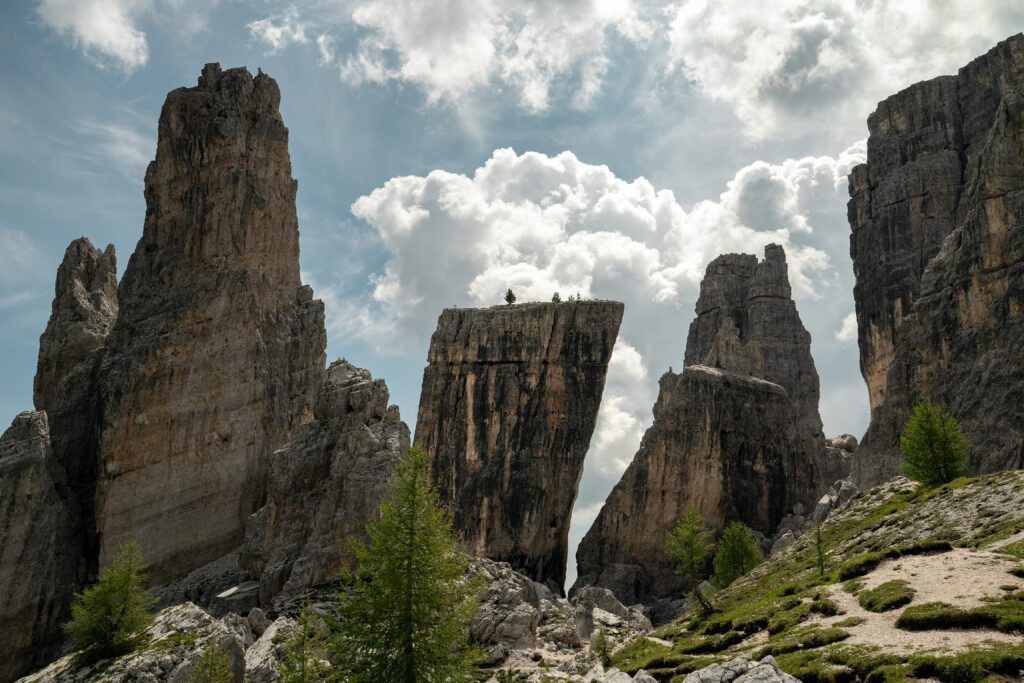 Van Cinque Torri Dolomites Italie