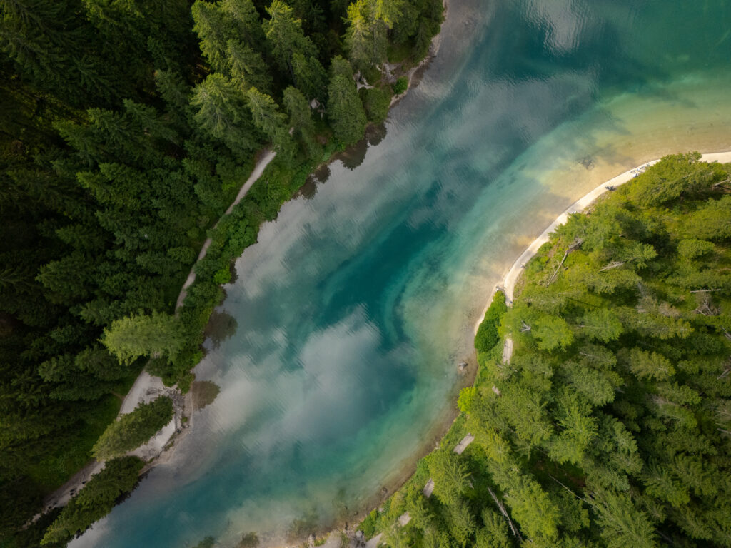 Van Lago di Braies Dolomites Italie