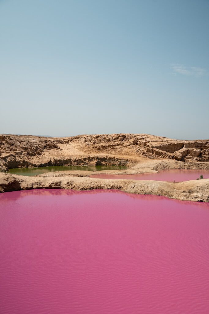 Mer morte lac rose Jordanie