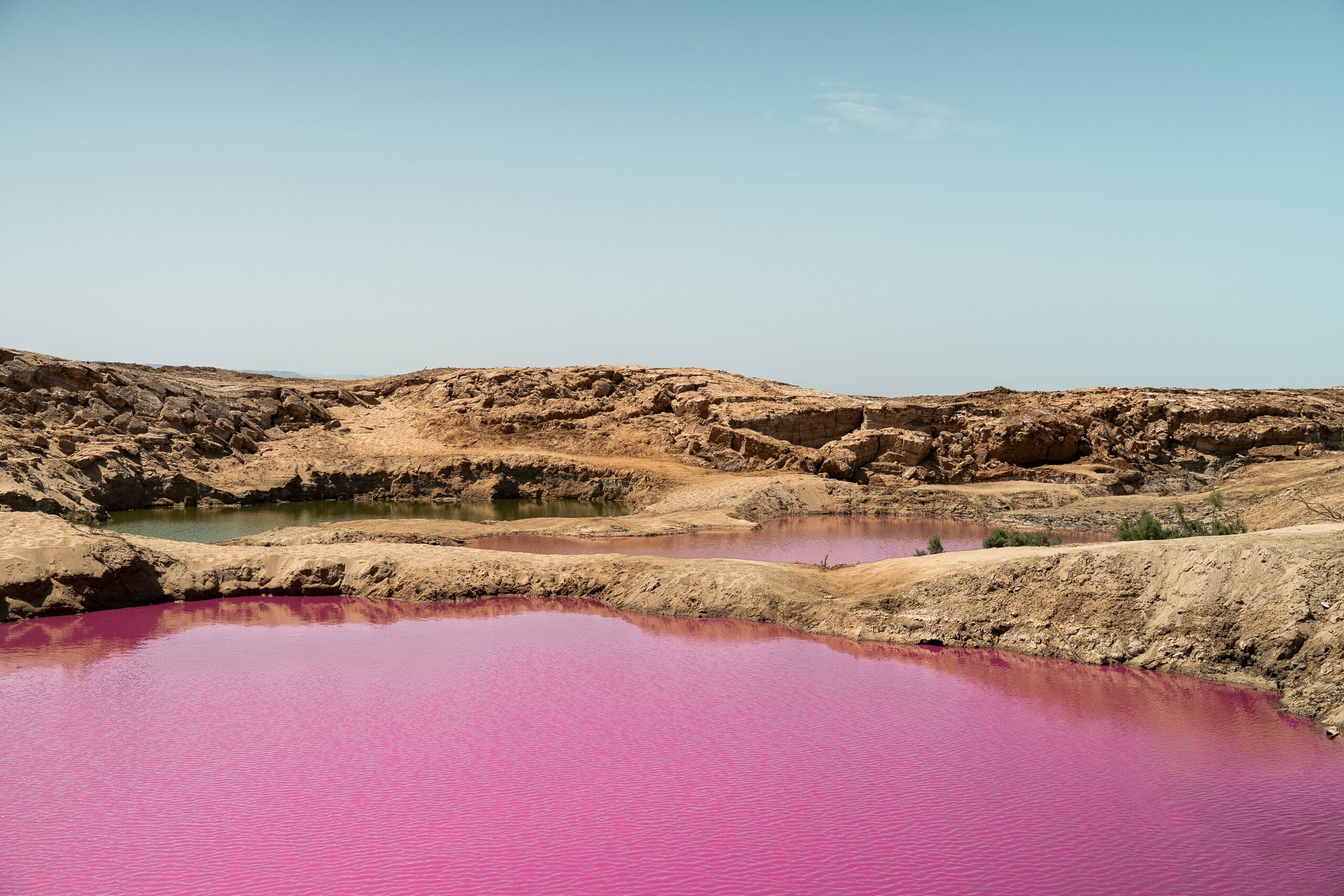 Mer morte lac rose Jordanie