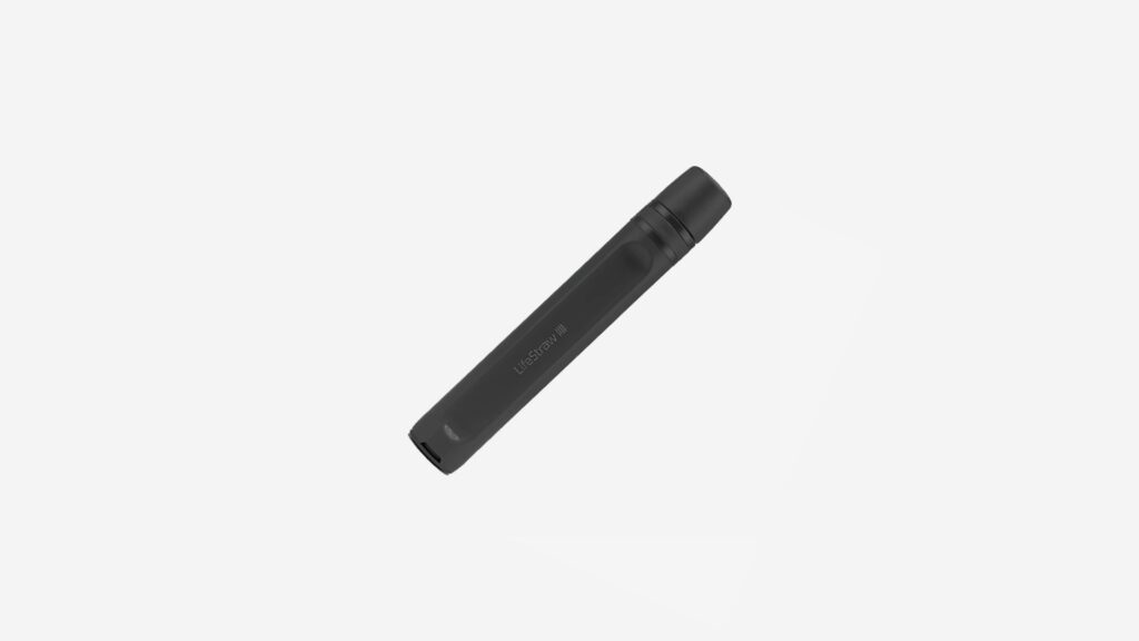 Gourde filtrante paille