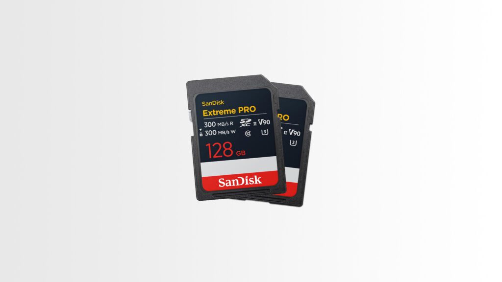 Matériel photo Sandisk extreme pro uhs II carte SD